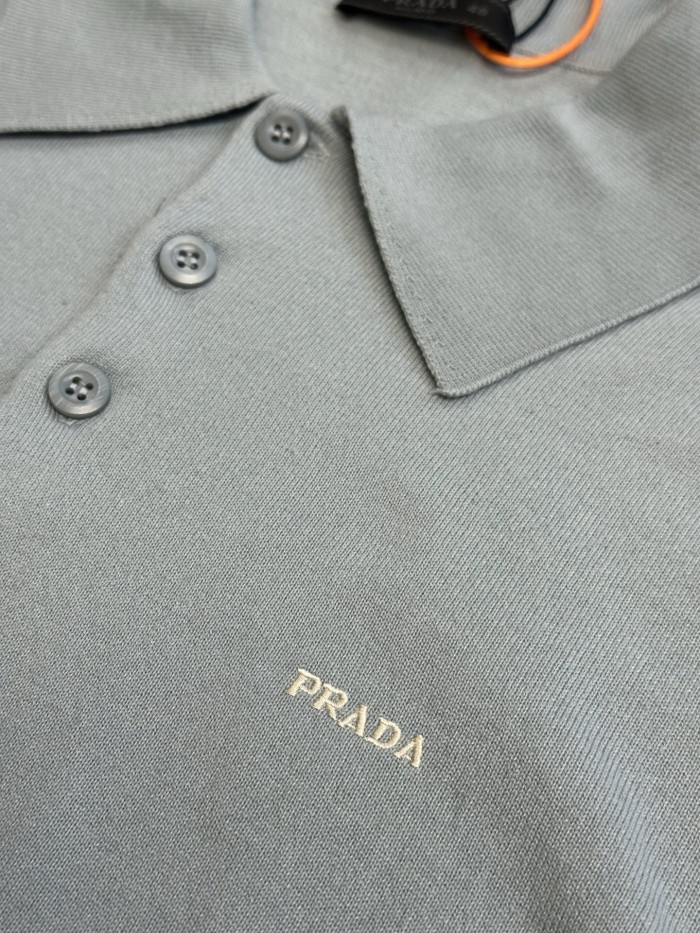 Prada Knit polo tee FZTX6168
