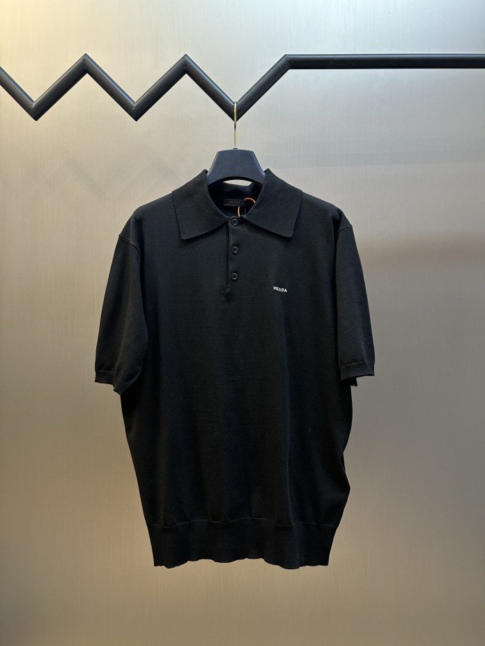 Prada Knit polo tee FZTX6168