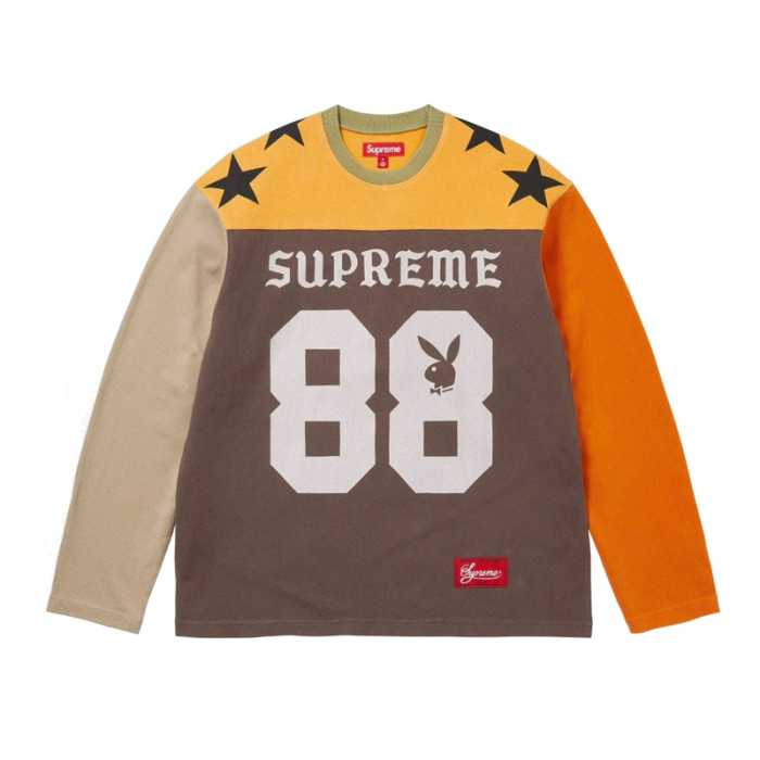SUPREME X Playboy SS26 Football Top Tee FZTX5760
