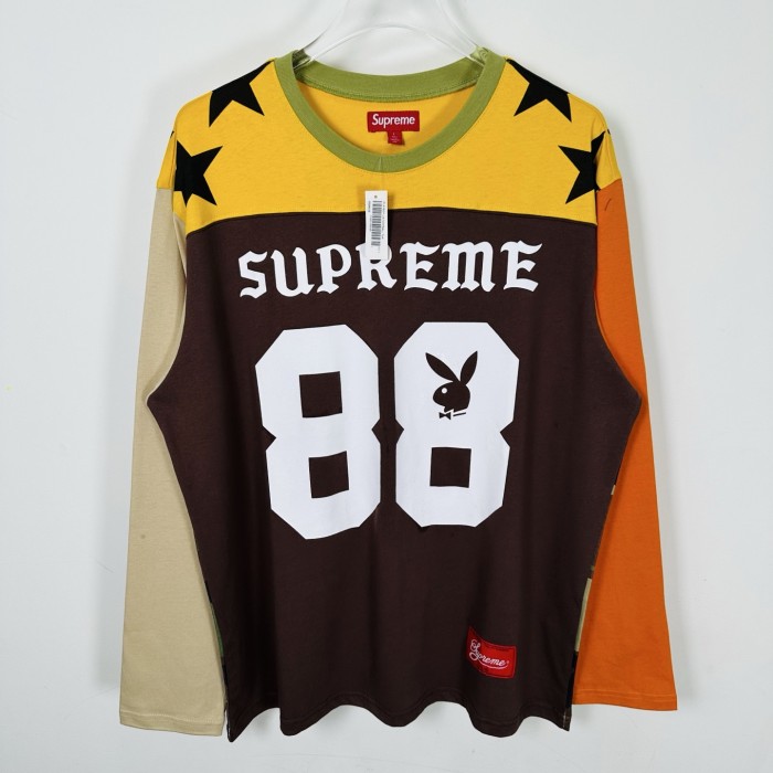 SUPREME X Playboy SS26 Football Top Tee FZTX5760