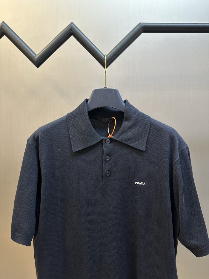 Prada Knit polo tee FZTX6168
