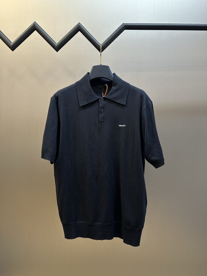 Prada Knit polo tee FZTX6168
