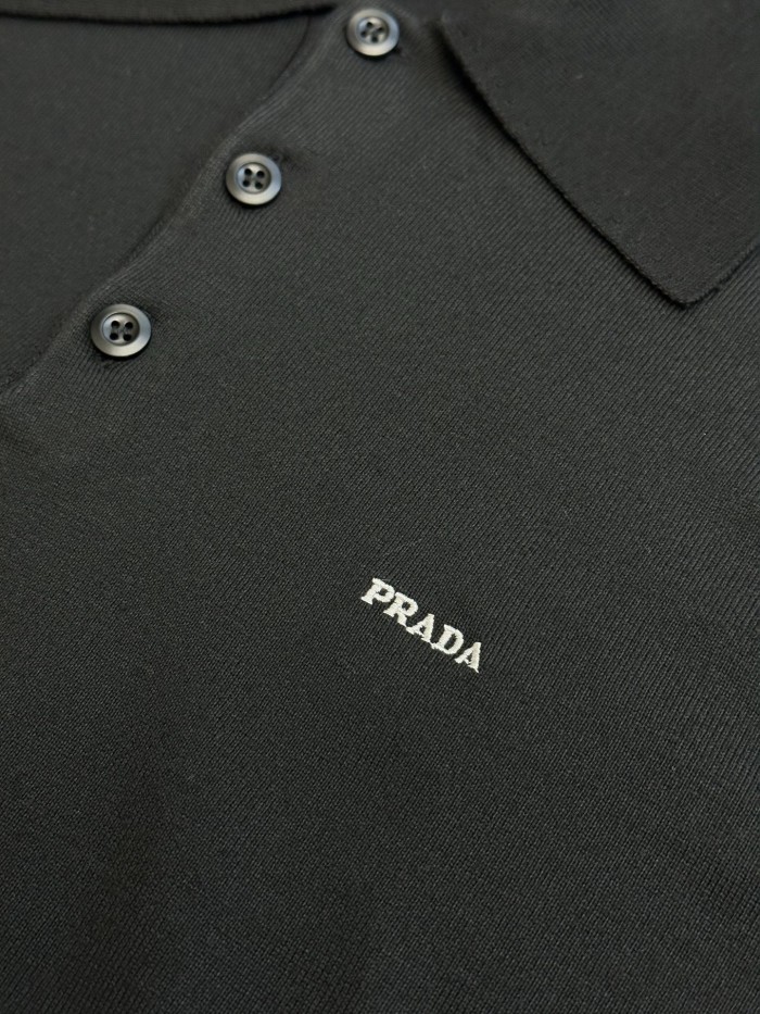 Prada Knit polo tee FZTX6168