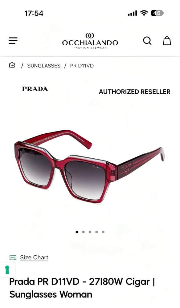Prada PR D11VD Sunglasses FZMJ429
