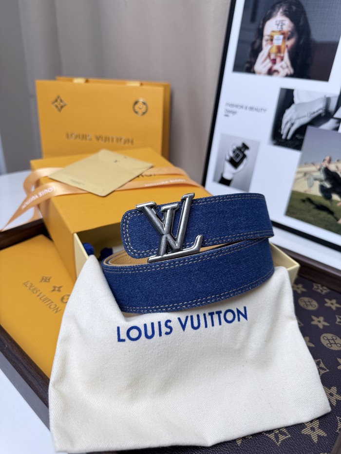 LV REVERSIBLE Denim BELT FZYD251