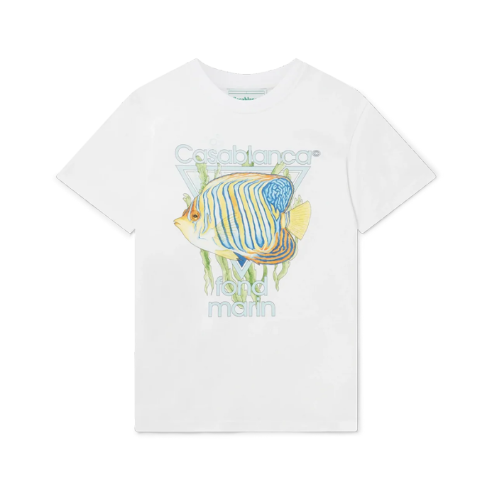 CASABLANCA FOND MARIN T-shirts FZTX6201