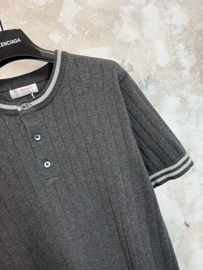 Brunello Cucinelli knitted tee FZTX6222