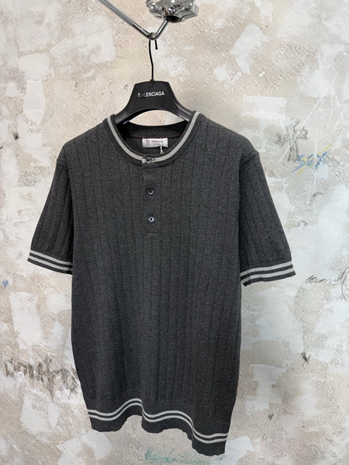 Brunello Cucinelli knitted tee FZTX6222