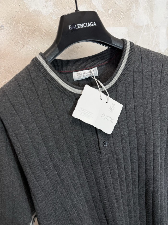 Brunello Cucinelli knitted tee FZTX6222