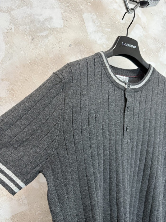 Brunello Cucinelli knitted tee FZTX6222