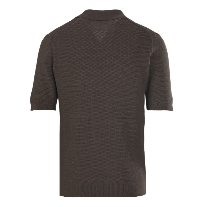 Zegna PREMIUM COTTON knitted polo Tee FZTX6219