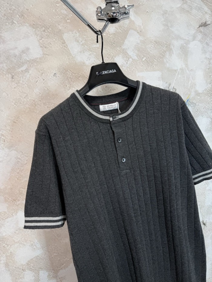 Brunello Cucinelli knitted tee FZTX6222