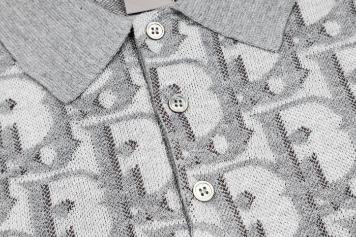 Dior Oblique knitted Polo tee FZTX6231