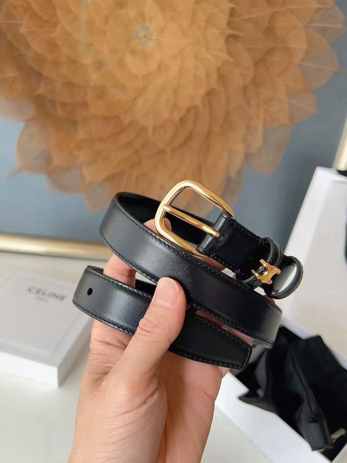 CELINE VIVIENNE TAURILLON 2.5CM BELT FZYD258