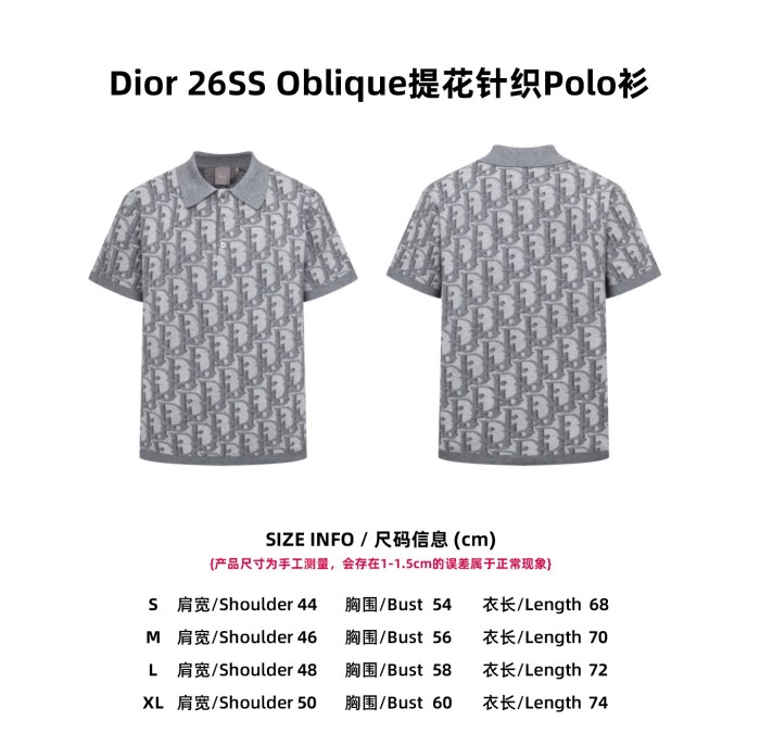 Dior Oblique knitted Polo tee FZTX6231