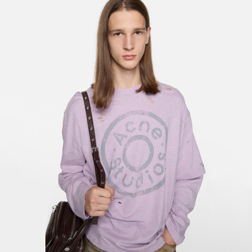 Acne studios LAYERED LOGO T-SHIRT FZTX6260