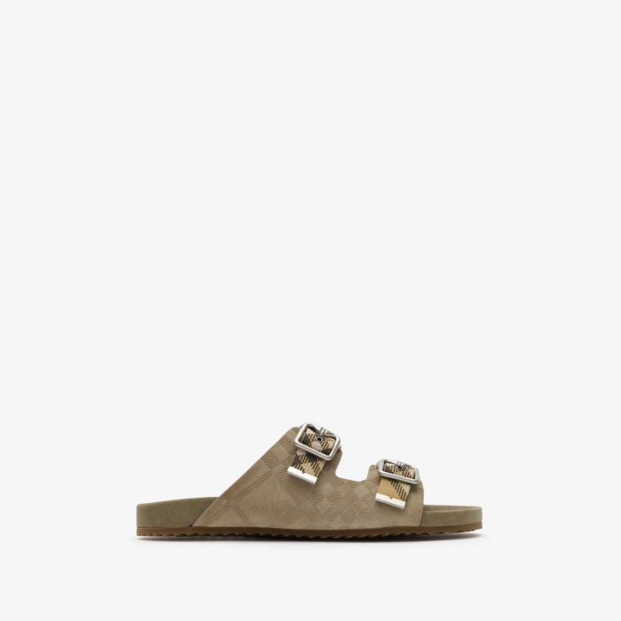 Burberry Check Suede Urchin Sandals FZXZ340