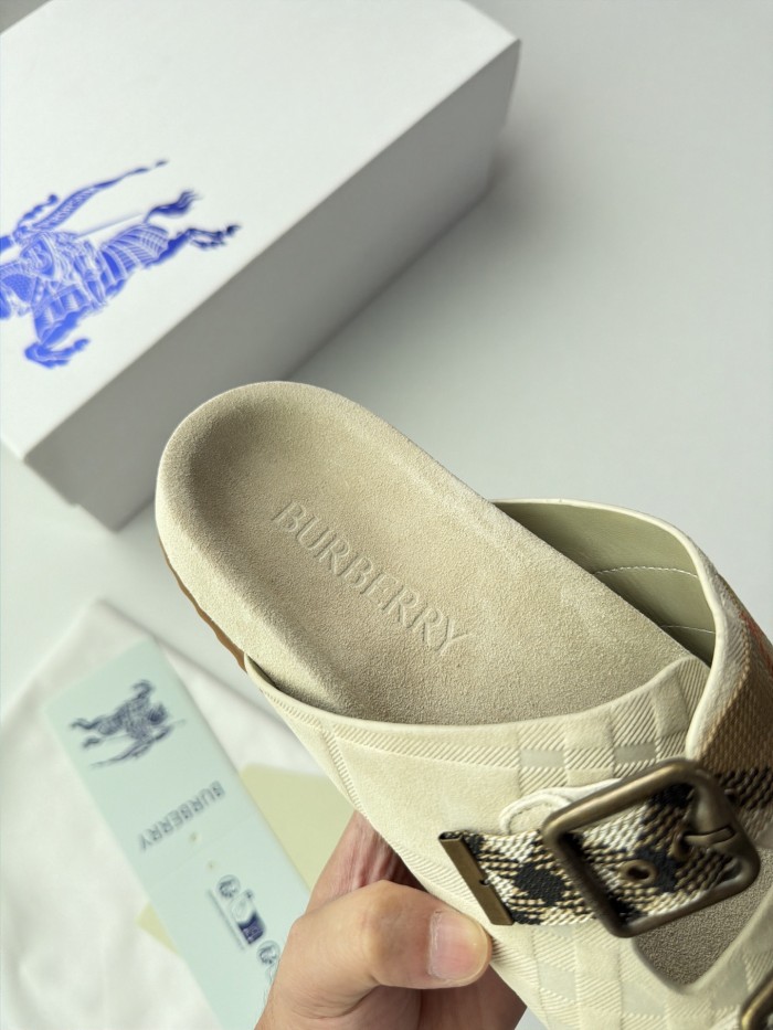 Burberry Check Suede Urchin Sandals FZXZ340