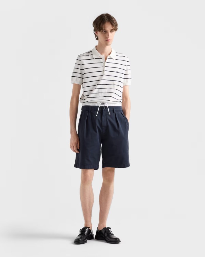 Prada Knit polo tee FZTX6261