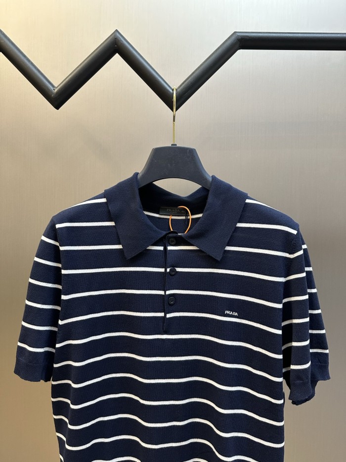 Prada Knit polo tee FZTX6261