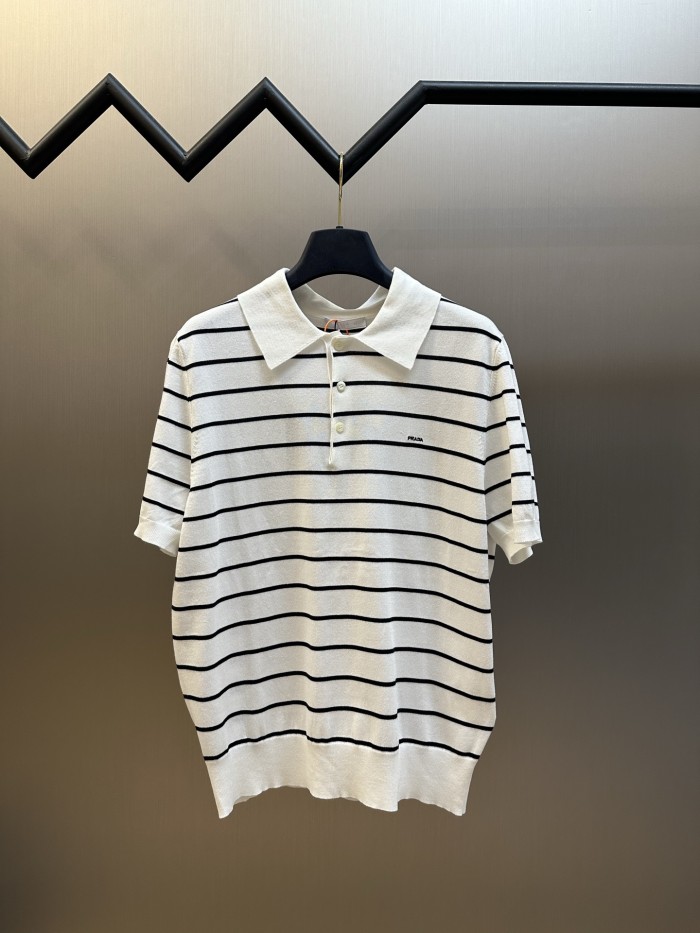 Prada Knit polo tee FZTX6261