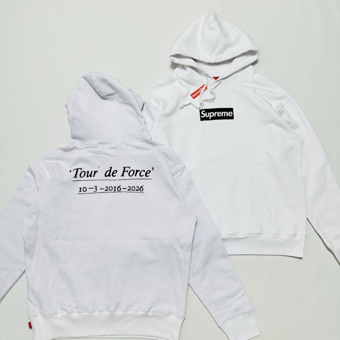 Supreme 26SS Paris 10th Anniversary Box Logo Hooded Sweatshirt FZWY2062
