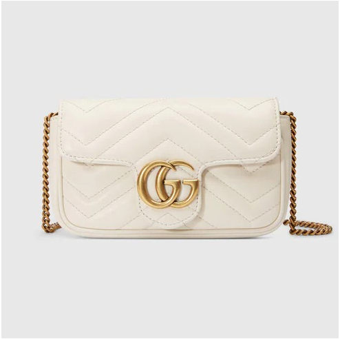 Gucci GG Marmont matelassé leather super mini bag
