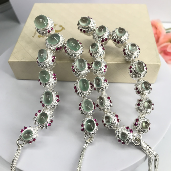 Myanmar emerald ring face (26 piece)