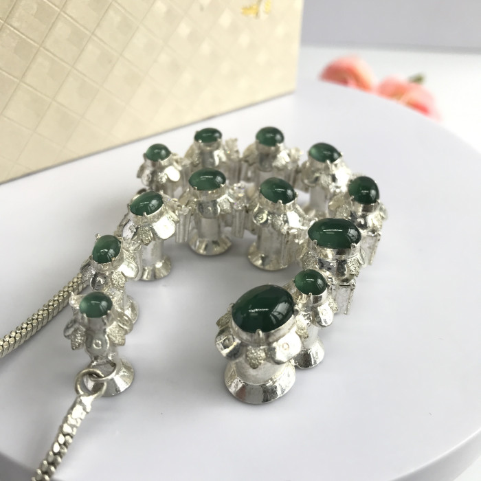 Myanmar emerald ring face (13piece)