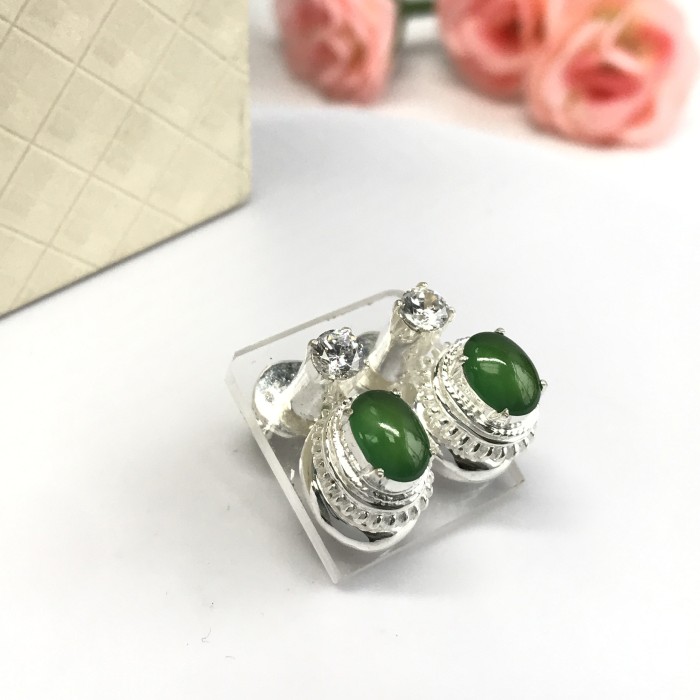 Myanmar emerald ring face (2 piece)