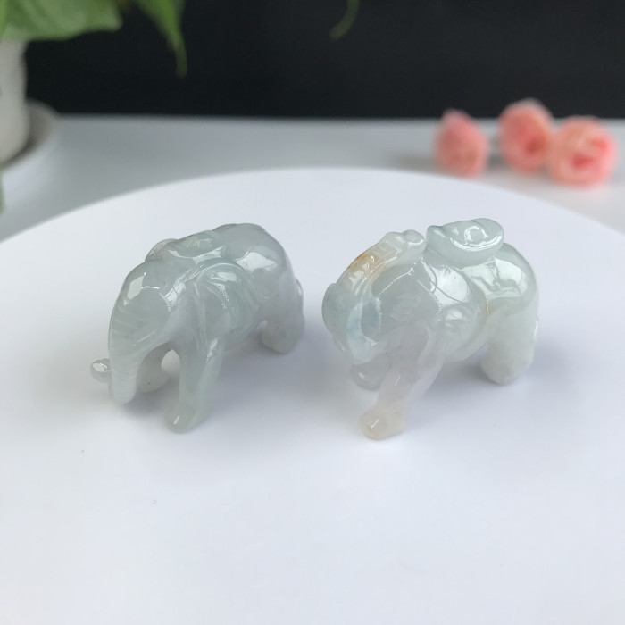 Jade Elephant (2 pieces)