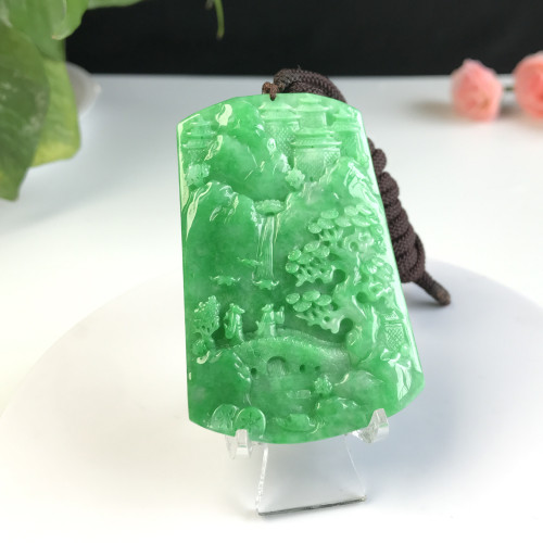 Emerald landscape card