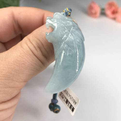 Jade Dragon Tooth Pendant