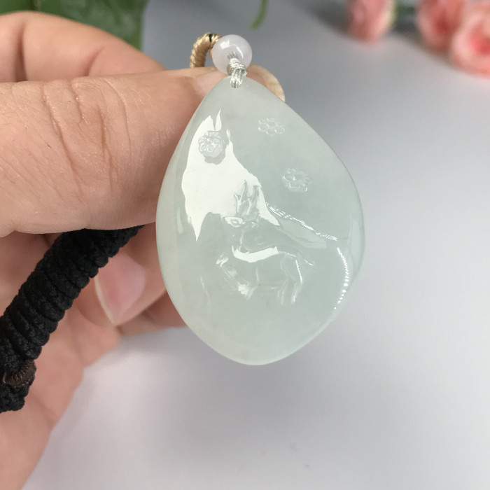 Jade deer tag