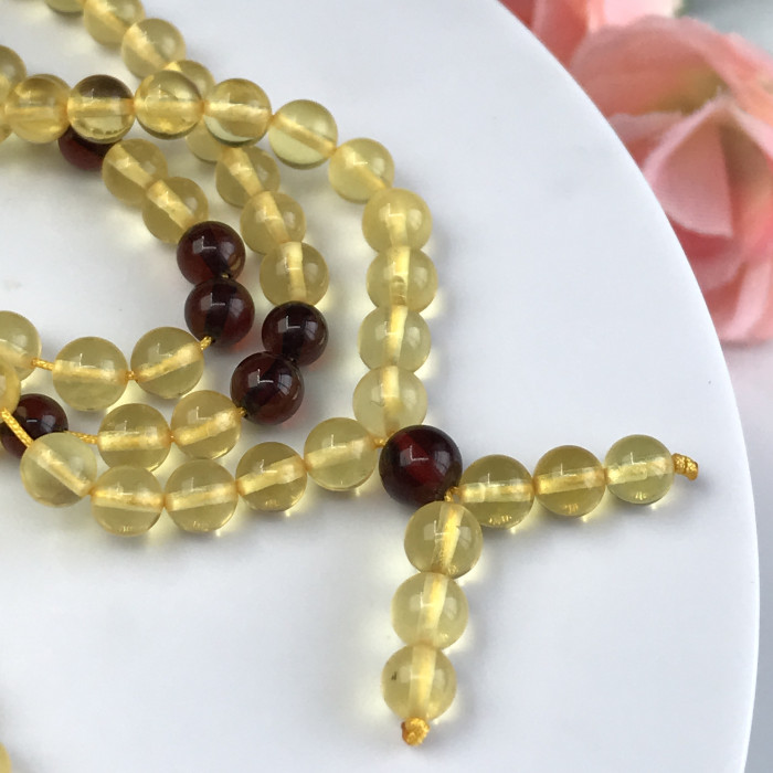 Amber Bead Chain (2 pieces)