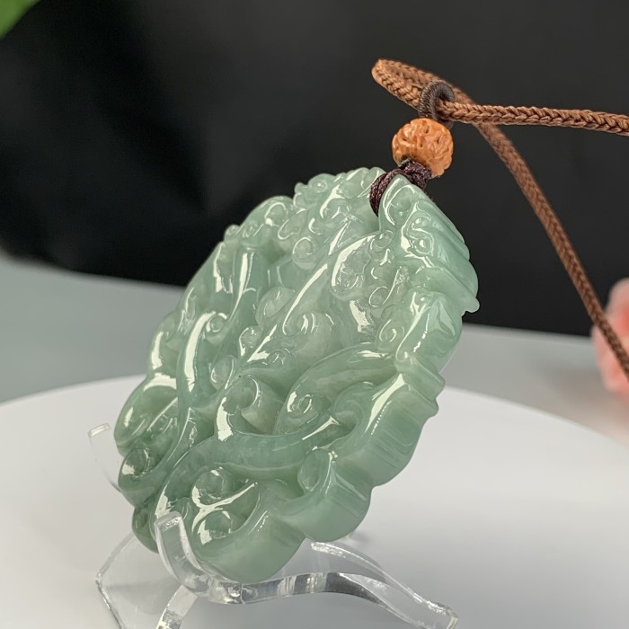 Jade antique double dragon brand