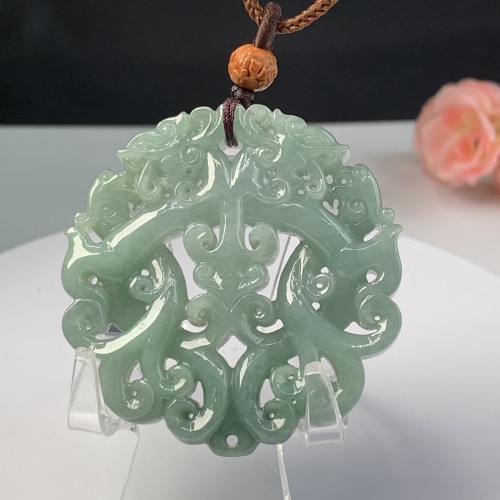 Jade antique double dragon brand
