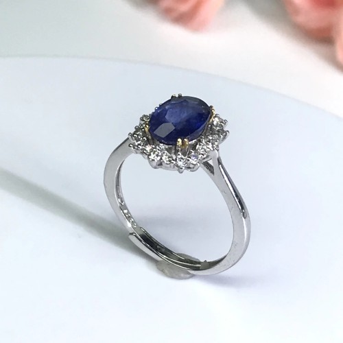 Sapphire face ring