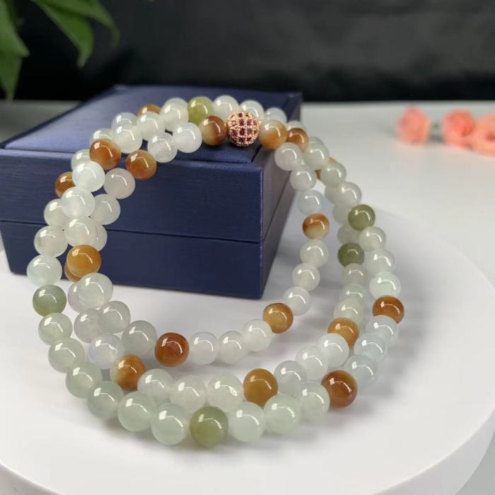 Emerald bead string