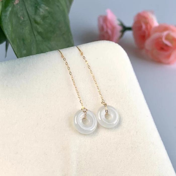 Jade ear hook