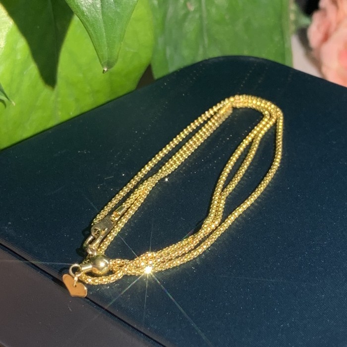 18K Gold lantern chain