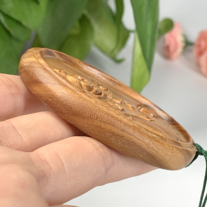 Wooden mirror
