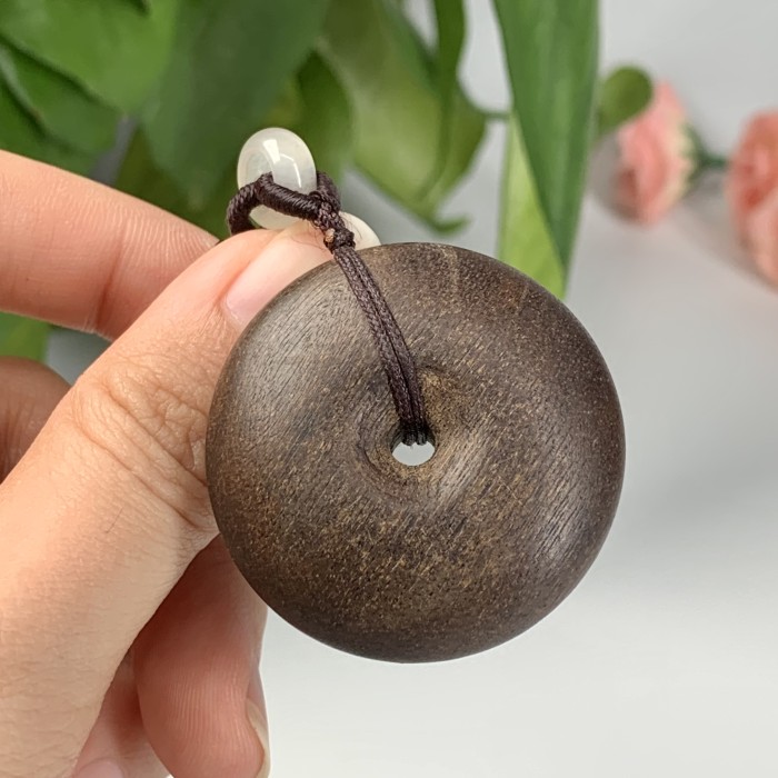 Wooden safety buckle Pendant