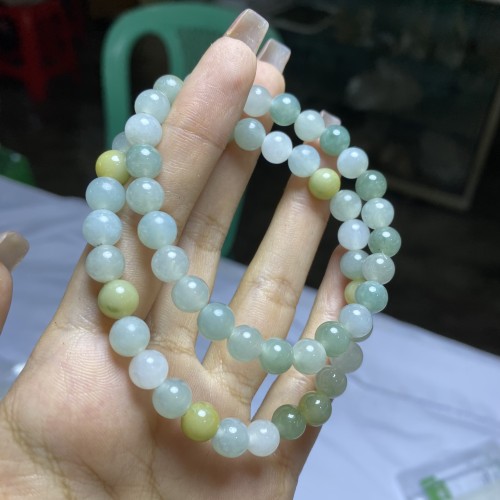 Jade bead chain