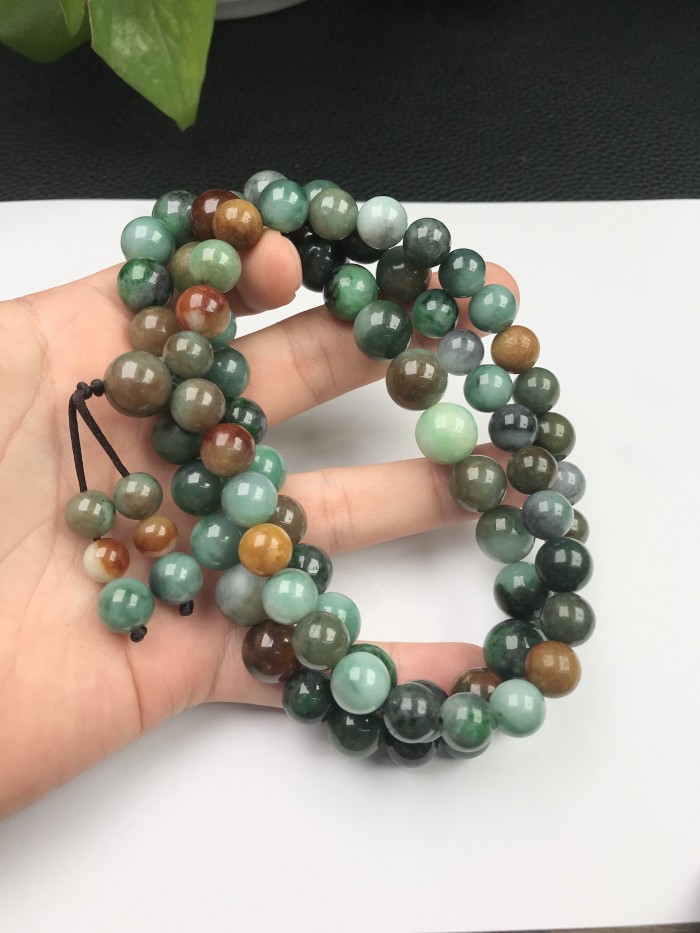 Jade bead chain