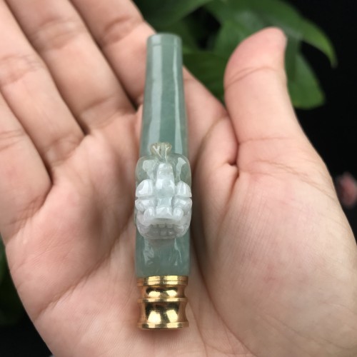 Jade cigarette holder