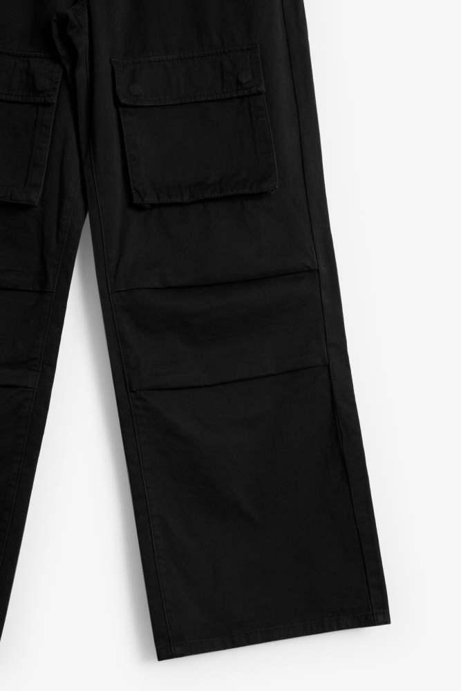 LWH Relaxed Baggy Cargo Pants - Black