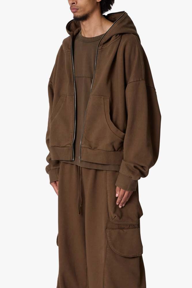 Full Zip Hoodie - Olive