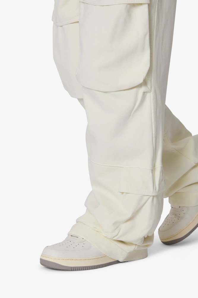 Front Cargo Sweatpants - Off White