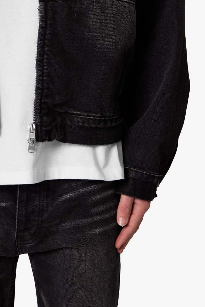 Denim Chore Coat - Washed Black